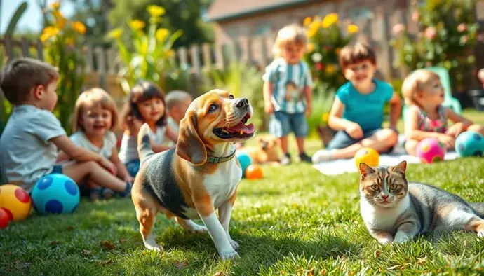 Beagle köpeğinin çocuklarla ve diğer hayvanlarla uyumu