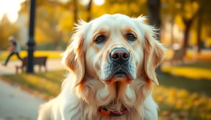 Altın tüylü yetişkin Golden Retriever, kremden altın tonlarına kadar değişen çift katlı su geçirmez kürküyle
