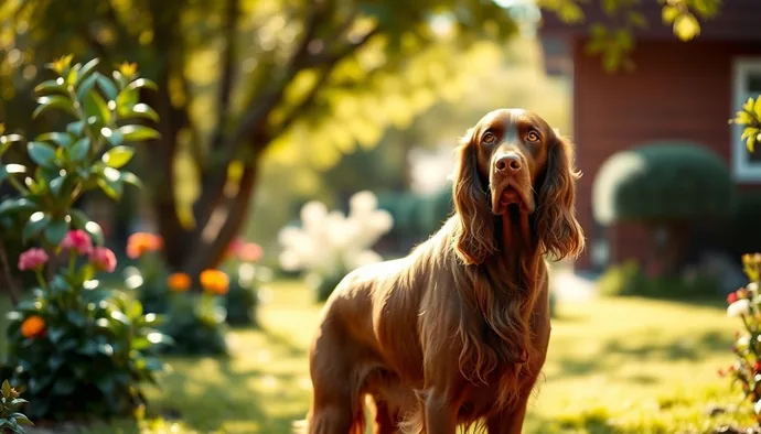 Irish Setter ırkının zarif kızıl kürkü ve atletik duruşuyla Türk köpek sahiplerine tanıtımı