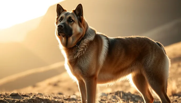 Kangal çoban köpeğinin karakteristik duruşu ve çift katmanlı kürk yapısı