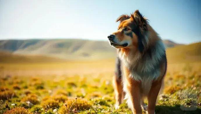 Kavkas Çoban Köpeği geniş bir alanda