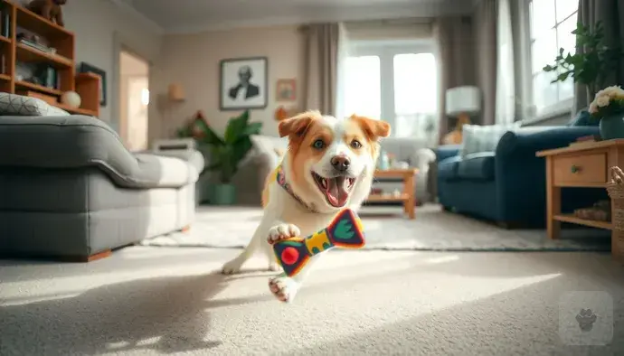 Köpeğin günlük rutinine uygun bir ortamda mutlu şekilde zaman geçirmesi