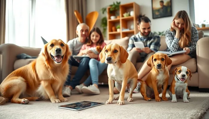 Farklı ırklardan köpekler aile ortamında - sahiplenme öncesi değerlendirme
