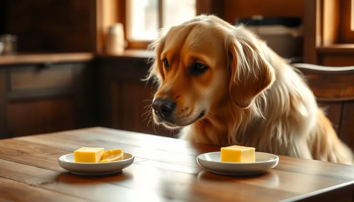 Köpeğe tereyağı verilip verilemeyeceğini değerlendiren bir sahne