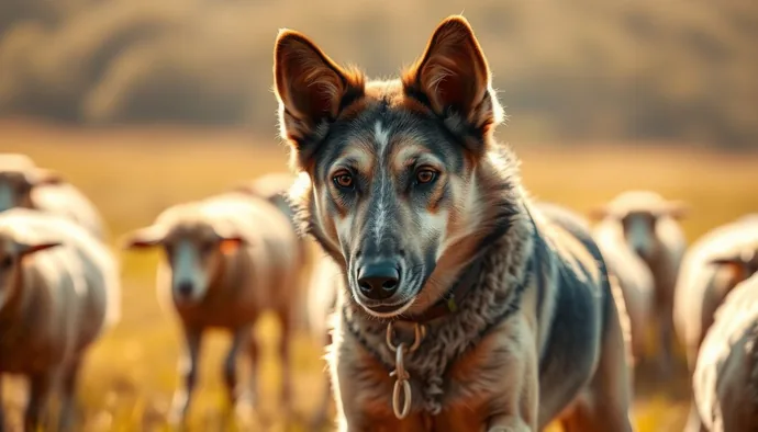 Mudi köpek ırkının çalışma sırasında sergilediği yoğun odaklanma ve enerji