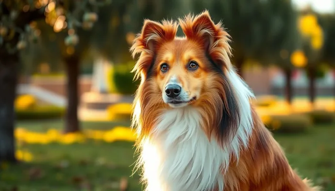 Shetland Sheepdog ırkının karakteristik görünümü - ifadeli gözleri ve çift katmanlı tüy yapısı