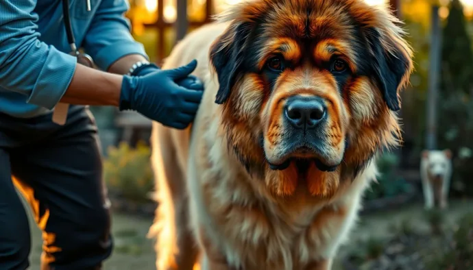 Tibetan Mastiff'in çift katmanlı tüy yapısı ve sağlıklı eklem gelişimi için düzenli kontrollerin önemi