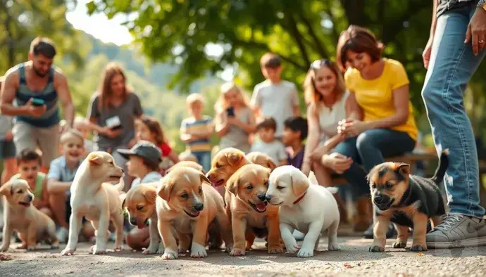 Yavru köpeklerin sosyalleşme döneminde insanlarla etkileşimi