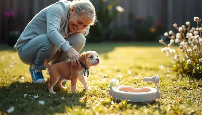 Yavru köpek tuvalet eğitimi sırasında belirlenen tuvalet alanı