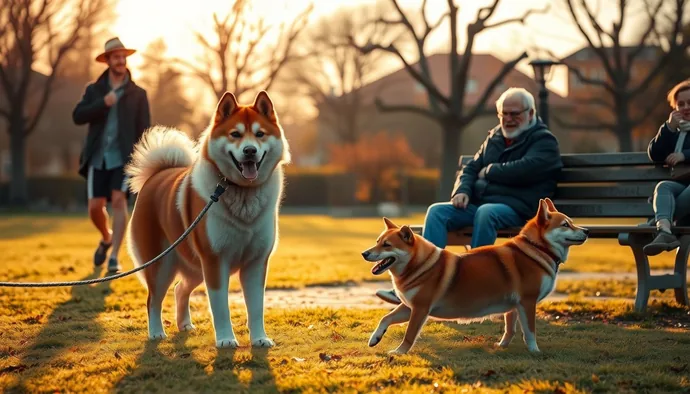 Akita Inu ve Shiba Inu'nun farklı egzersiz ihtiyaçlarını karşılayan sahipler