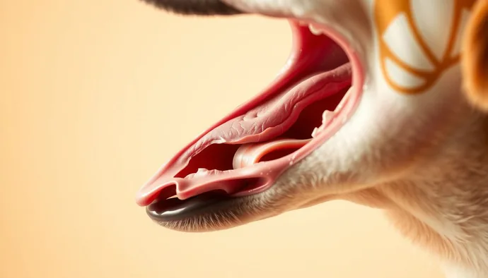 Köpek ses telleri ve larinks yapısını gösteren şematik illüstrasyon, farklı ırklardaki anatomik farkları vurgulayan
