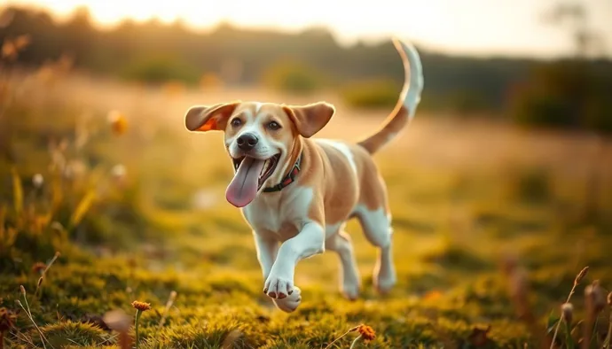 Beagle'ın günlük egzersiz ihtiyacını karşılayan aktif bir köpek