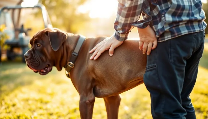 Cane Corso'da vücut kondisyon skoru kontrolü: kaburga bölgesi palpasyonu ve bel görünümü değerlendirmesi