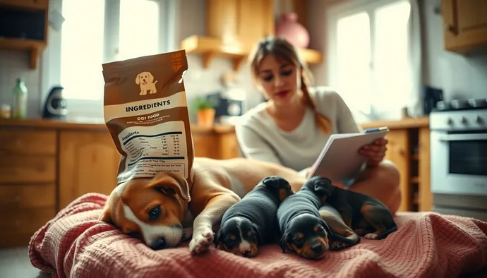 Emziren köpek mama seçiminde etiket okuma ve bileşen analizi
