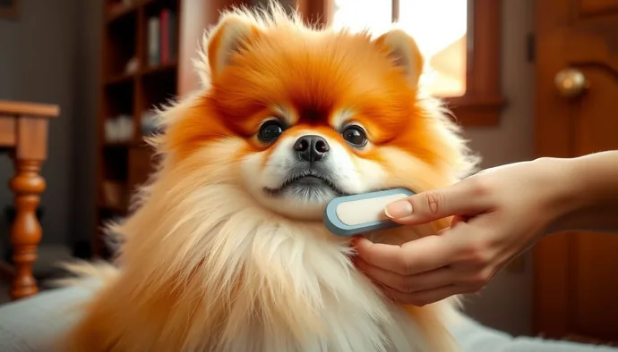Pomeranian cift katmanli kurkun fircalama teknigi gosterimi
