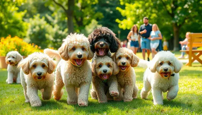 Poodle köpekleri farklı boyut kategorileriyle tanınır.