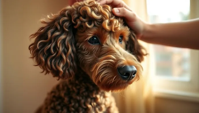 Poodle tüy yapısının kıvırcık katmanları ve fırçalama sırasında dikkat edilmesi gereken bölgeler