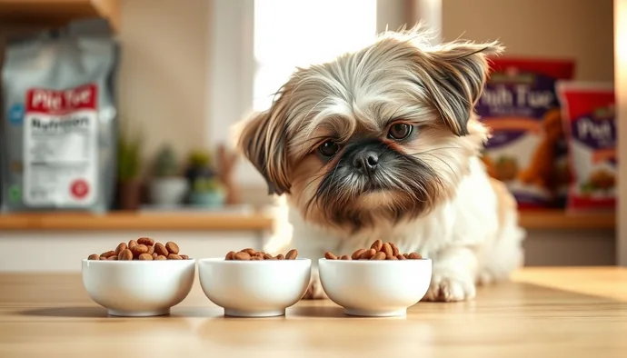 Shih Tzu için uygun mama granül boyutu karşılaştırması ve etiket okuma rehberi