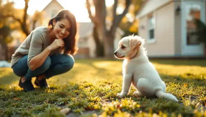 Yavru köpeğin düzenli bir rutinle tuvalet eğitimi alması