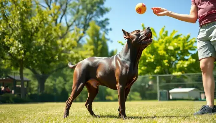 Cane Corso'nun iklim koşullarına uyumunu gösteren bir köpek parkında çekilen fotoğraf