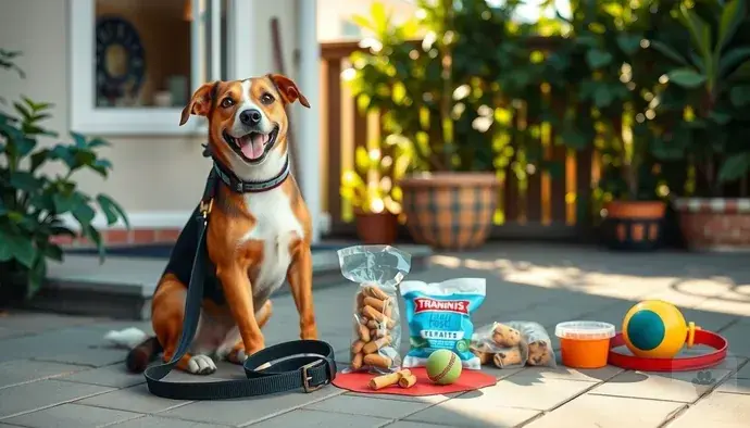 Köpek eğitimi için gerekli malzemeler: ödül mamaları, tasma, eğitim alanı ve oyuncaklar