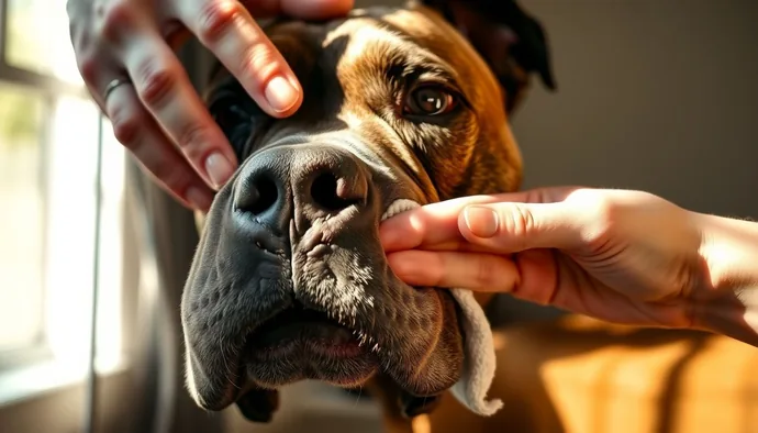 American Bullyde deri kıvrım temizliği uygulaması