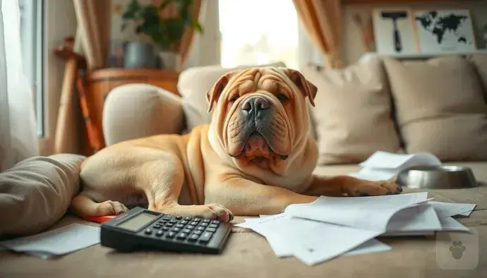 Shar Pei köpeği ve yıllık maliyet tabloları
