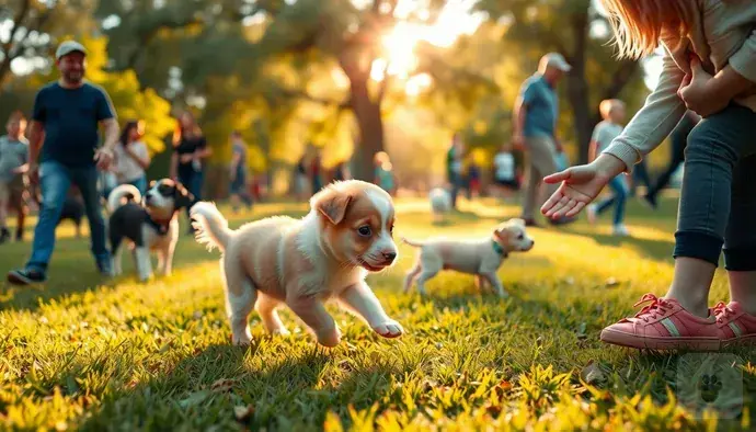 Yavru köpeklerin sosyalleşme döneminde yeni çevrelere uyum sağlama süreci