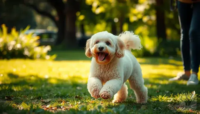 Poodle köpeği iklim koşullarında