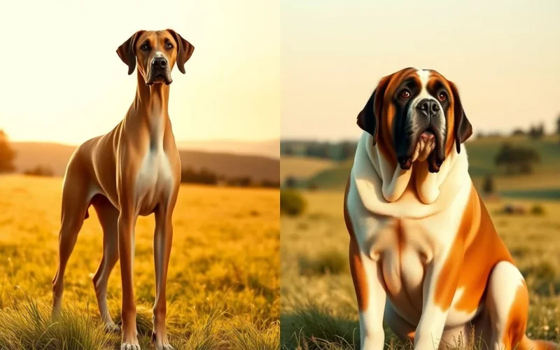 Great Dane Vs Saint Bernard