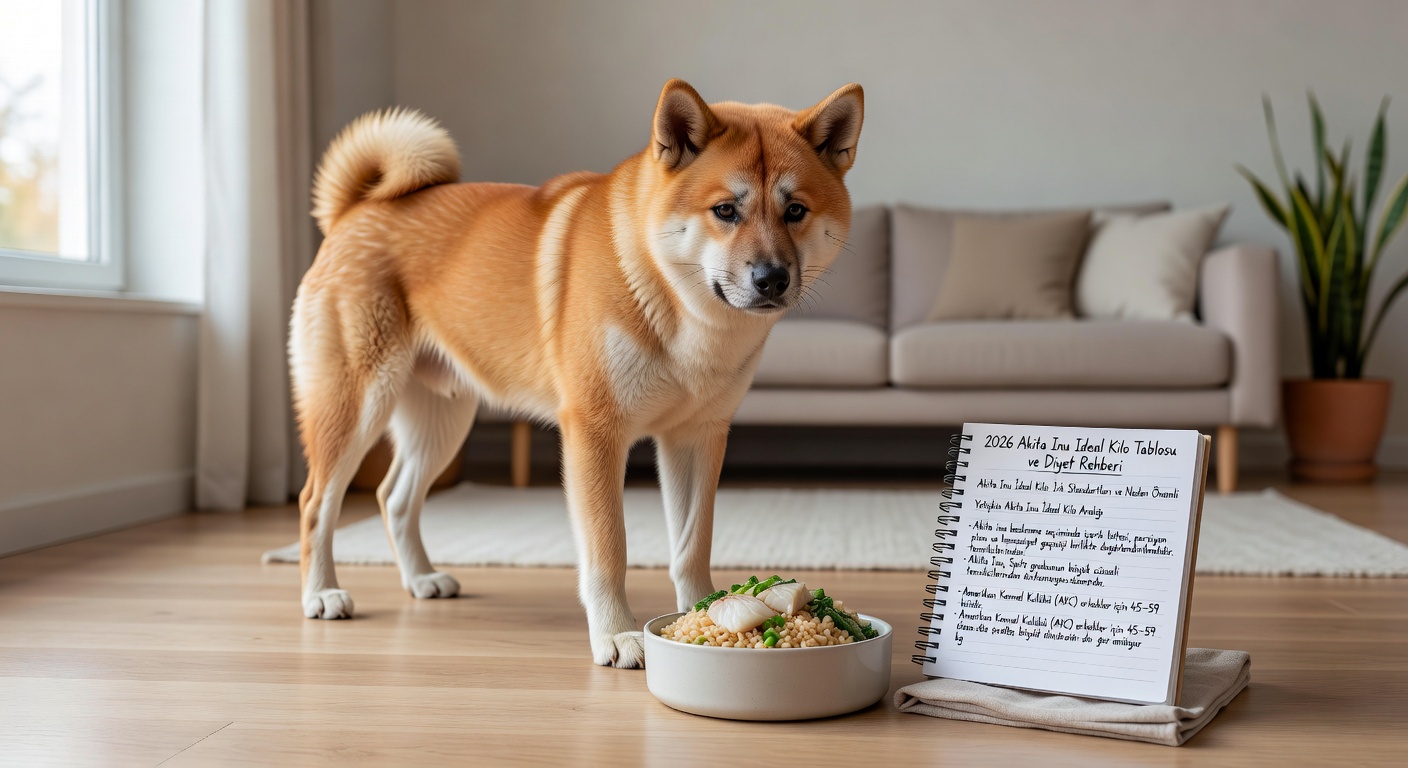 Akita Inu İdeal Kilo Tablosu ve Diyet Rehberi