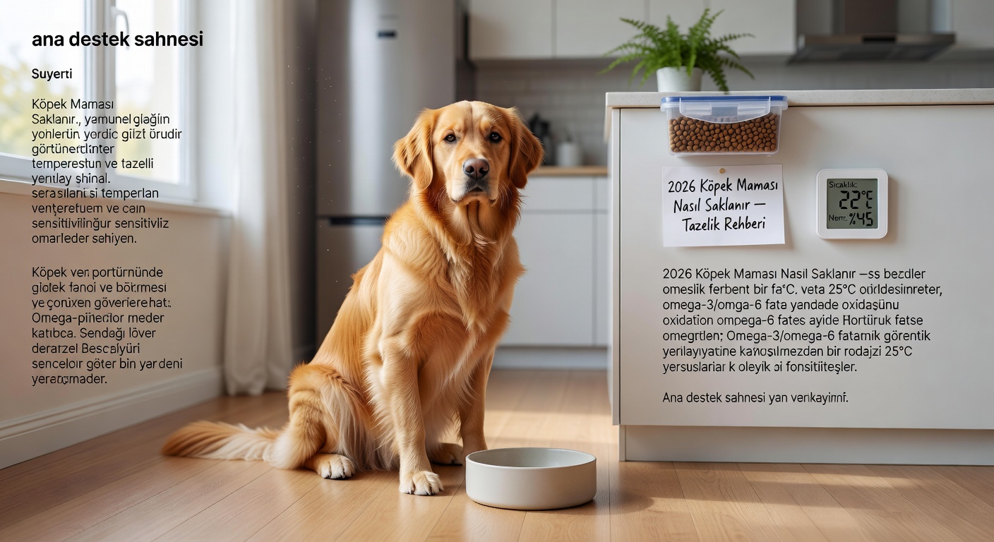 2026 Köpek Maması Nasıl Saklanır — Tazelik Rehberi